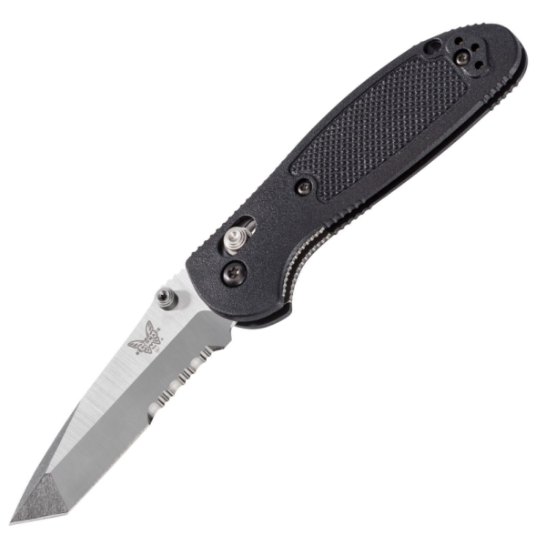 Benchmade Mini Griptilian - 154CM Tanto Blade - Black Grivory Handle - 557S