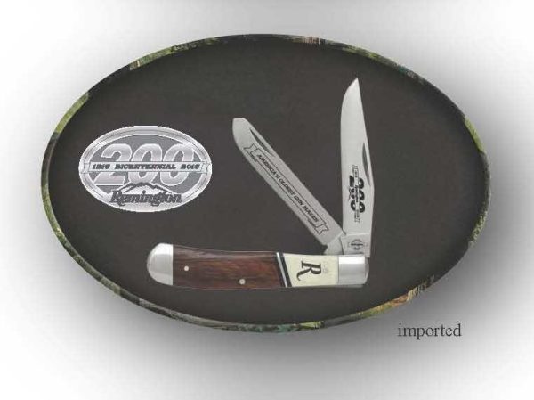 Remington 200th Anniversary Trapper - Pakkawood (4-1/8") 2-Blade PocketKnife - Image 2
