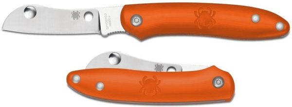 spyderco roadie c189por folding pocket knife n690co stainless steel flat ground plain edge blade orange frn handle 30236.1420755359.1280.1280 2nd