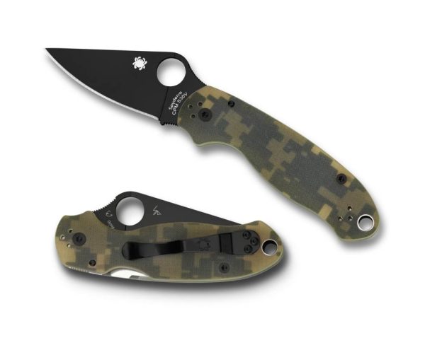 Para 3, S30V - G10 Camo Clip Point Style - CompressionLock Folder