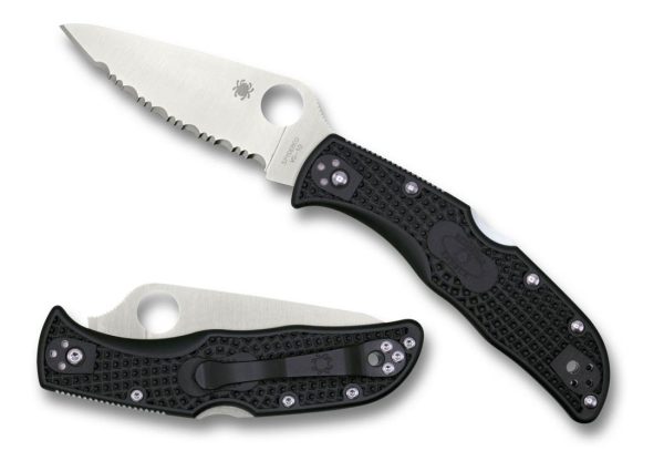 Spyderco Endela Ligheweight Folder - VG-10 Flat Ground Spear Point Blade - Black FRN Lightweight Handle - C243SBK - Image 3