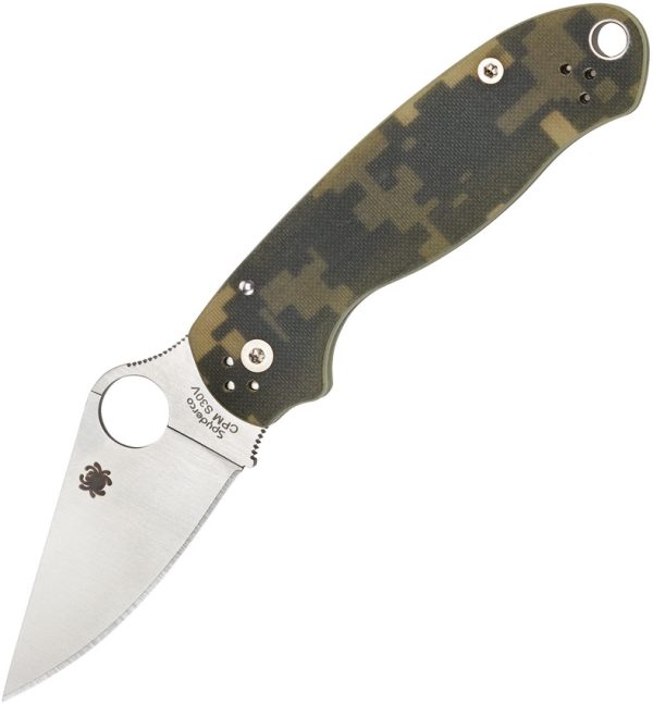 Spyderco Para 3 - S45VN Satin Blade - Camo G10 Handle - C223GPCMO