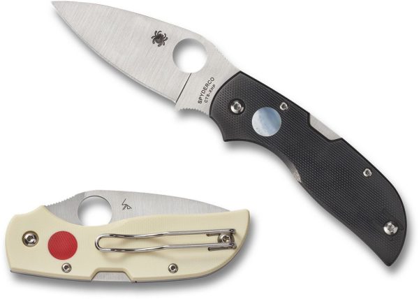 Spyderco Chaparral Sun & Moon - CTS-XHP Blade - Black and White G10 - C152GSMP - Image 2