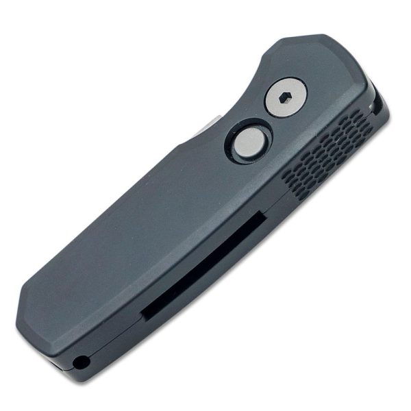 Pro-Tech Runt 5 Auto - Stonewash Magnacut Reverse Tanto Blade - Black Handle - R5401 - Image 3