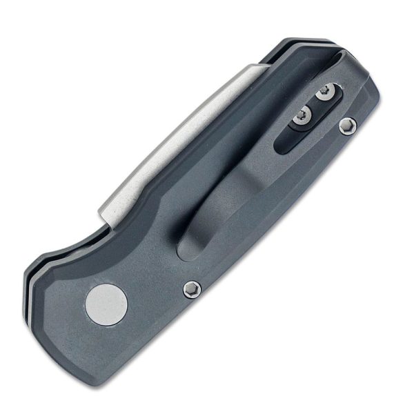Pro-Tech Runt 5 Auto - Stonewash Magnacut Reverse Tanto Blade - Black Handle - R5401 - Image 4