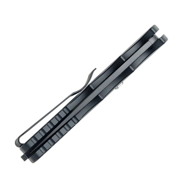 Pro-Tech Runt 5 Auto - Stonewash Magnacut Reverse Tanto Blade - Black Handle - R5401 - Image 5