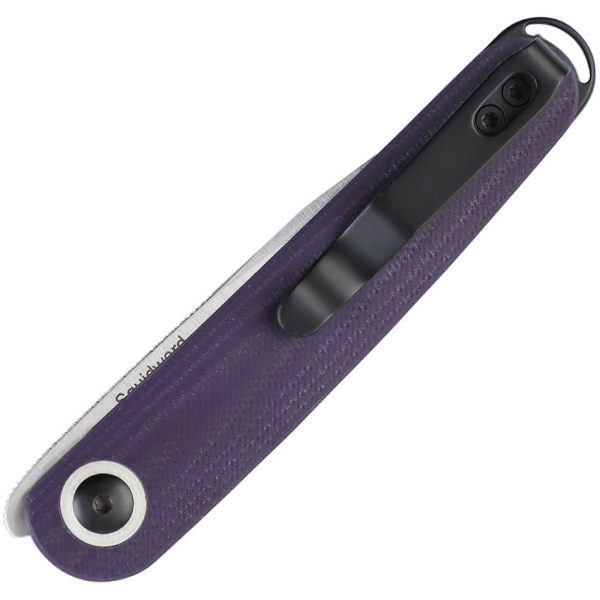 Kizer Squidward Front Flipper - 154CM Clip Point Blade - Purple G10 Handle - KIV3604C1 - Image 6