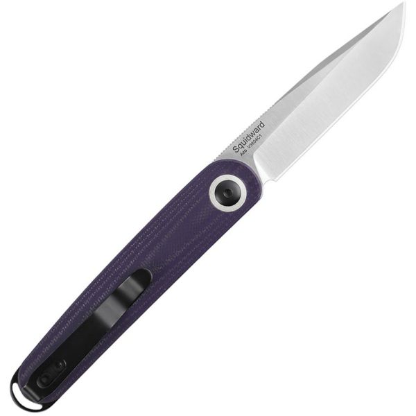 Kizer Squidward Front Flipper - 154CM Clip Point Blade - Purple G10 Handle - KIV3604C1 - Image 4