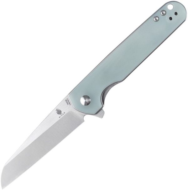 Kizer LP Flipper - 154CM Satin Blade - Jade G10 Handle - KIV3610C2