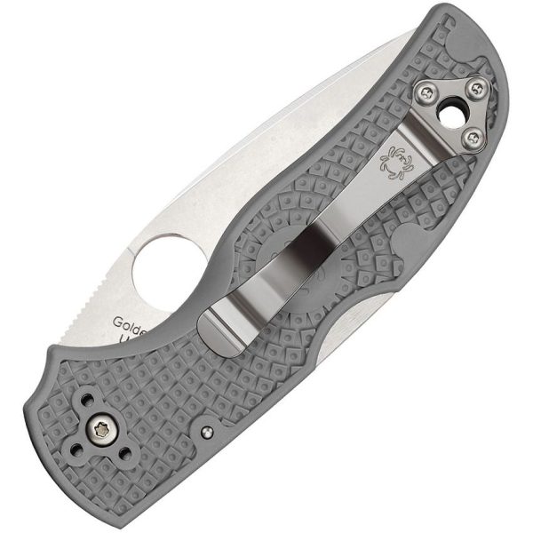 Spyderco Native 5 - Maxamet Satin Blade - Gray FRN Handle - C41PGY5 - Image 2