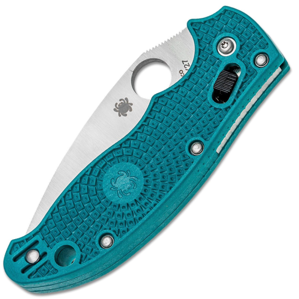 Spyderco Manix 2 - CPM SPY27 Satin Blade - Cobalt Blue FRCP Handle - C101PCBL2 - Image 2