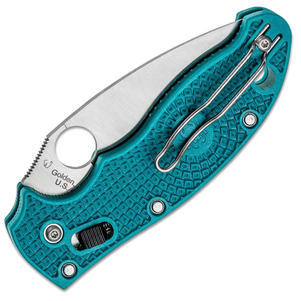 Spyderco Manix 2 - CPM SPY27 Satin Blade - Cobalt Blue FRCP Handle - C101PCBL2 - Image 3