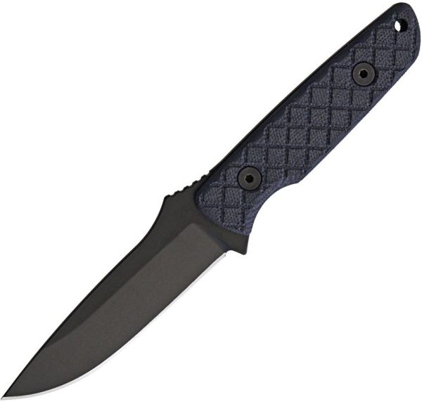 Spartan Blades Alala Fixed Blade - 1095 Black Powdercoated Blade - Black Micarta Handle - SBSL004BKBK