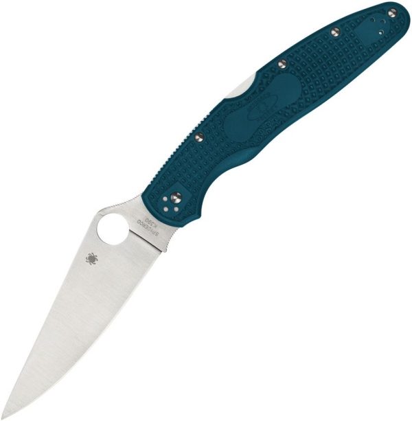 Spyderco Police 4 Lightweight - K390 Satin Blade - Blue FRN Handle - C07FP4K390