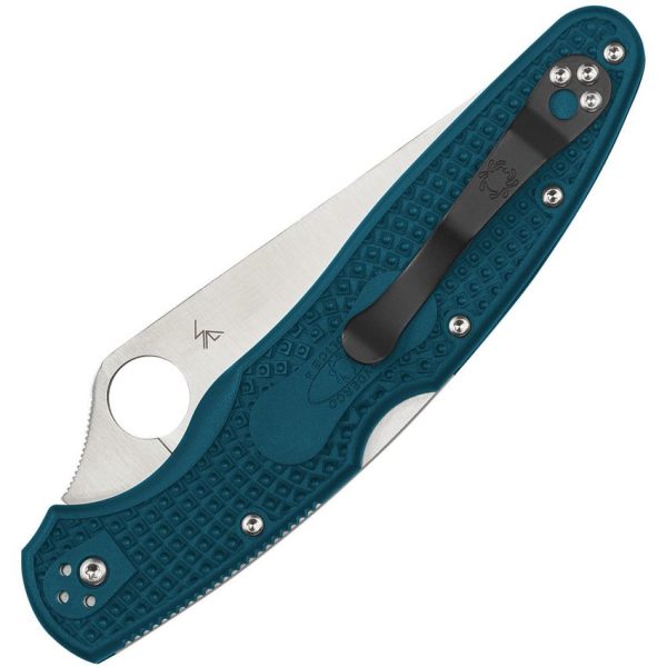 Spyderco Police 4 Lightweight - K390 Satin Blade - Blue FRN Handle - C07FP4K390 - Image 2