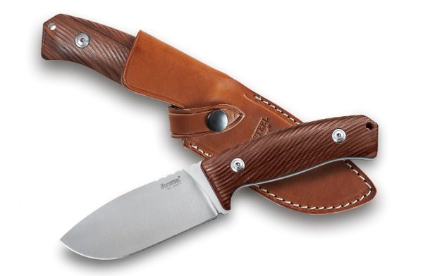 LionSteel M3 Hunter Fixed Blade - Niolox Blade - Santos Wood Milled Textured Handle - LSTM3ST - Image 2