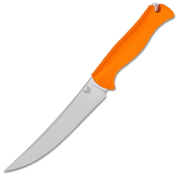 Benchmade Meatcrafter - 154CM Trailing Point Blade - Orange Polymer Handle - 15500