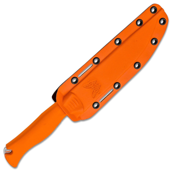 Benchmade Meatcrafter - 154CM Trailing Point Blade - Orange Polymer Handle - 15500 - Image 3