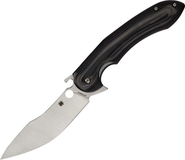 Spyderco Tropen - S30V Satin Blade - Black Polished G10 Handle - C237GP