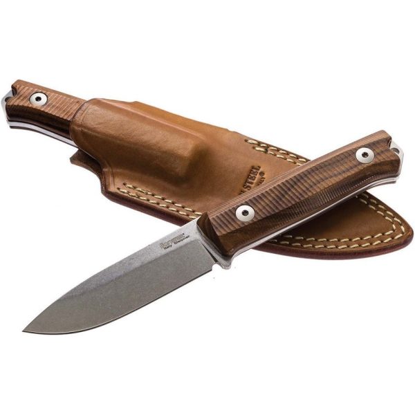 LionSteel B40 - Sleipner Spearpoint Blade - Milled Santos Wood Handle with Fire Striker Pommel - LSTB40ST - Image 6