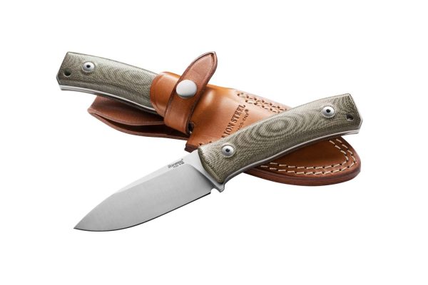 LionSteel M4 - M390 Drop Point Blade - Green Canvas Micarta Handle - LSTM4CVG - Image 2