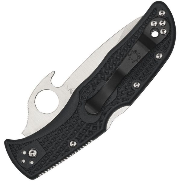 Spyderco Endela Emerson Opener - VG10 Blade with Wave Opener - Black FRN Handle - C243PGYW - Image 2