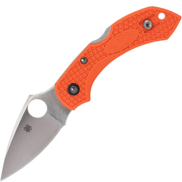 Spyderco Dragonfly - VG10 Drop Point Blade - Orange FRN Handle - C28OR2