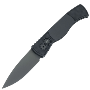 ProTech Tactical Response 2 AUTO Operator – Magnacut Black DLC Sterile Blade – Black Textured Handle with Tritium Button – T203-OPERATOR