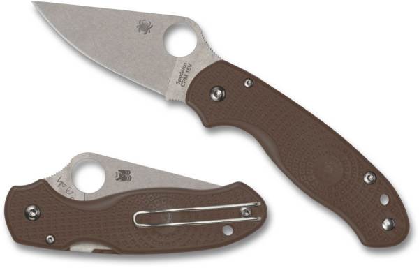 15v para3 spyderco lightweight brown folding knife