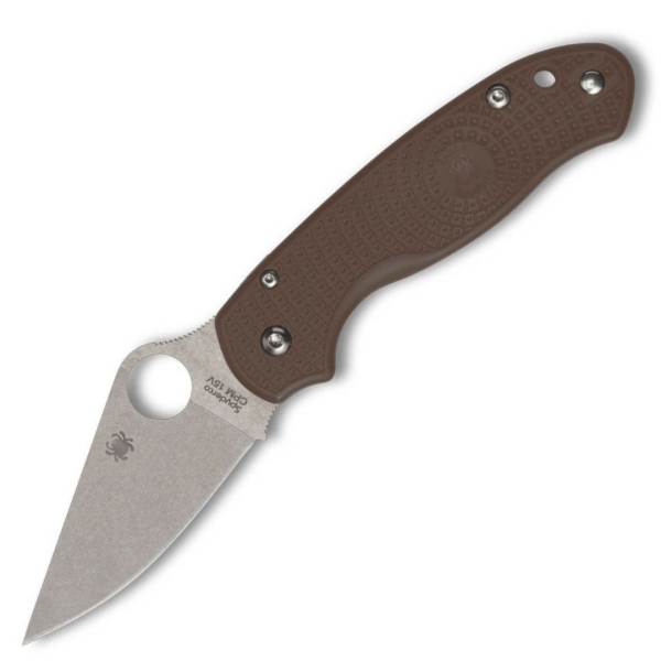 15v para3 spyderco lightweight brown folding knife