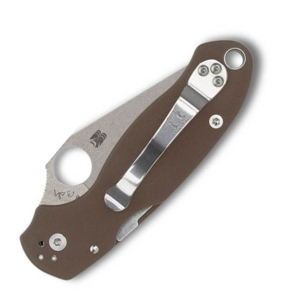 Spyderco Para 3 Sprint Run - CPM 15V Blade - Brown G10 - C223GPBN15V - Image 3