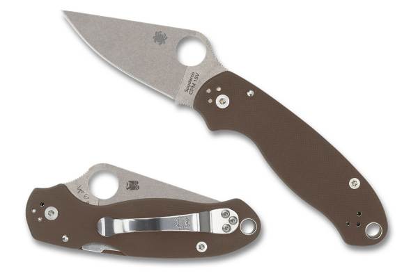 Spyderco Para 3 Sprint Run - CPM 15V Blade - Brown G10 - C223GPBN15V - Image 2