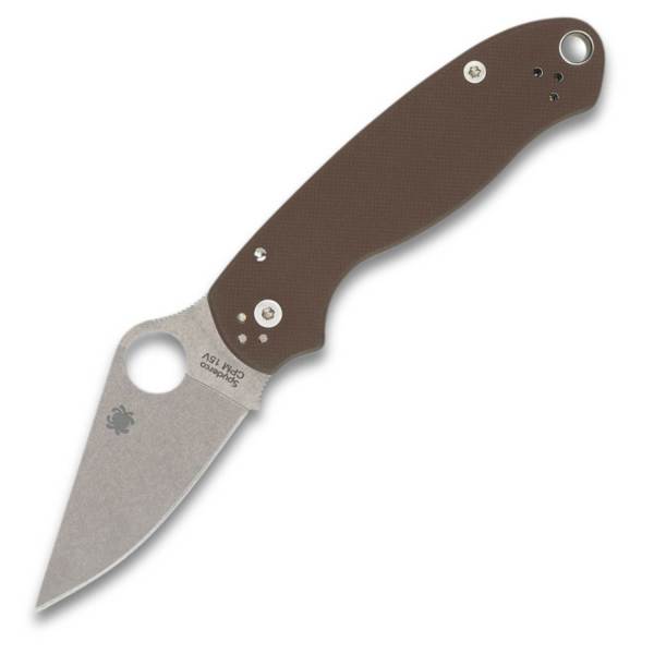 Spyderco Para 3 Sprint Run - CPM 15V Blade - Brown G10 - C223GPBN15V