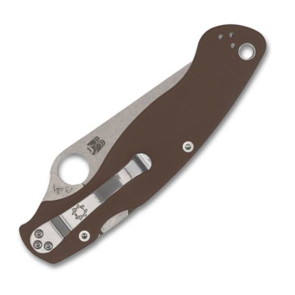 Spyderco Military 2 Sprint Run - CPM 15V Blade - Brown G10 - C36GPBN15V2 - Image 2